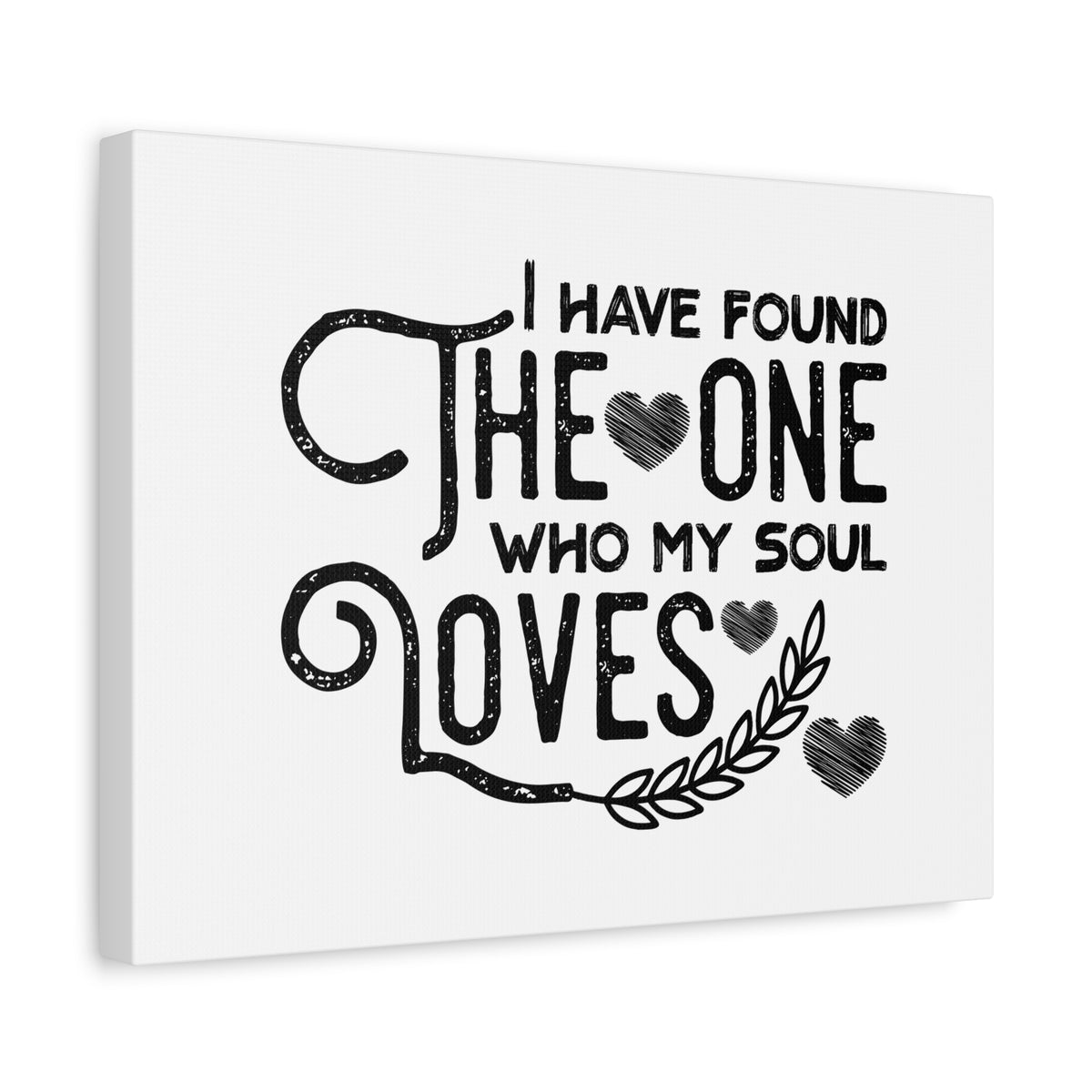 Scripture Canvas The One Who My Soul Loves Christian Wall Art Bible Verse Print Ready to Hang
