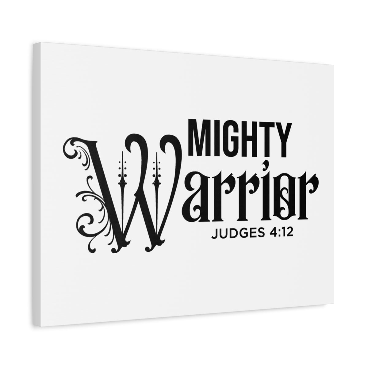 Scripture Walls Mighty Warrior Judges 4:12 Bible Verse Canvas Christian Wall Art Ready to Hang Unframed