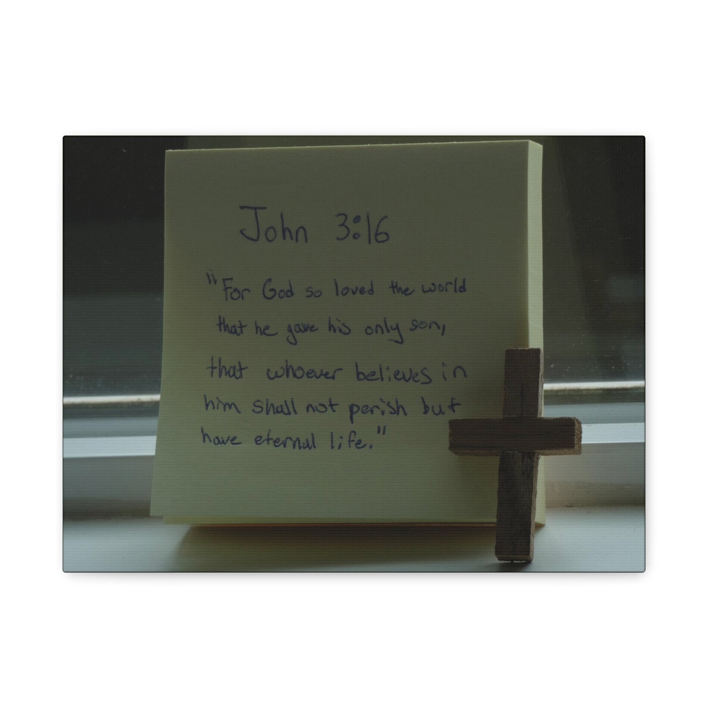 Have Eternal Life John 3:16 Bible Verse Canvas Christian Wall Art Bible Verse Print Ready To Hang