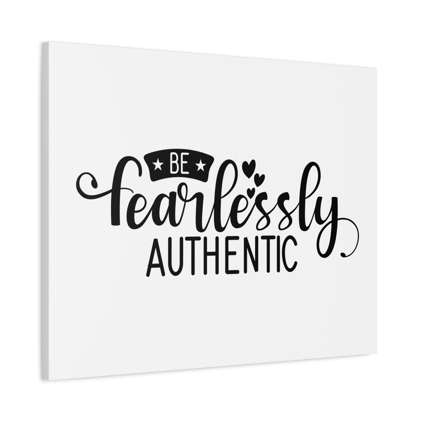 Scripture Canvas Be Fearlessly Authentic Psalm 46:1-3 Christian Wall Art Print Ready to Hang