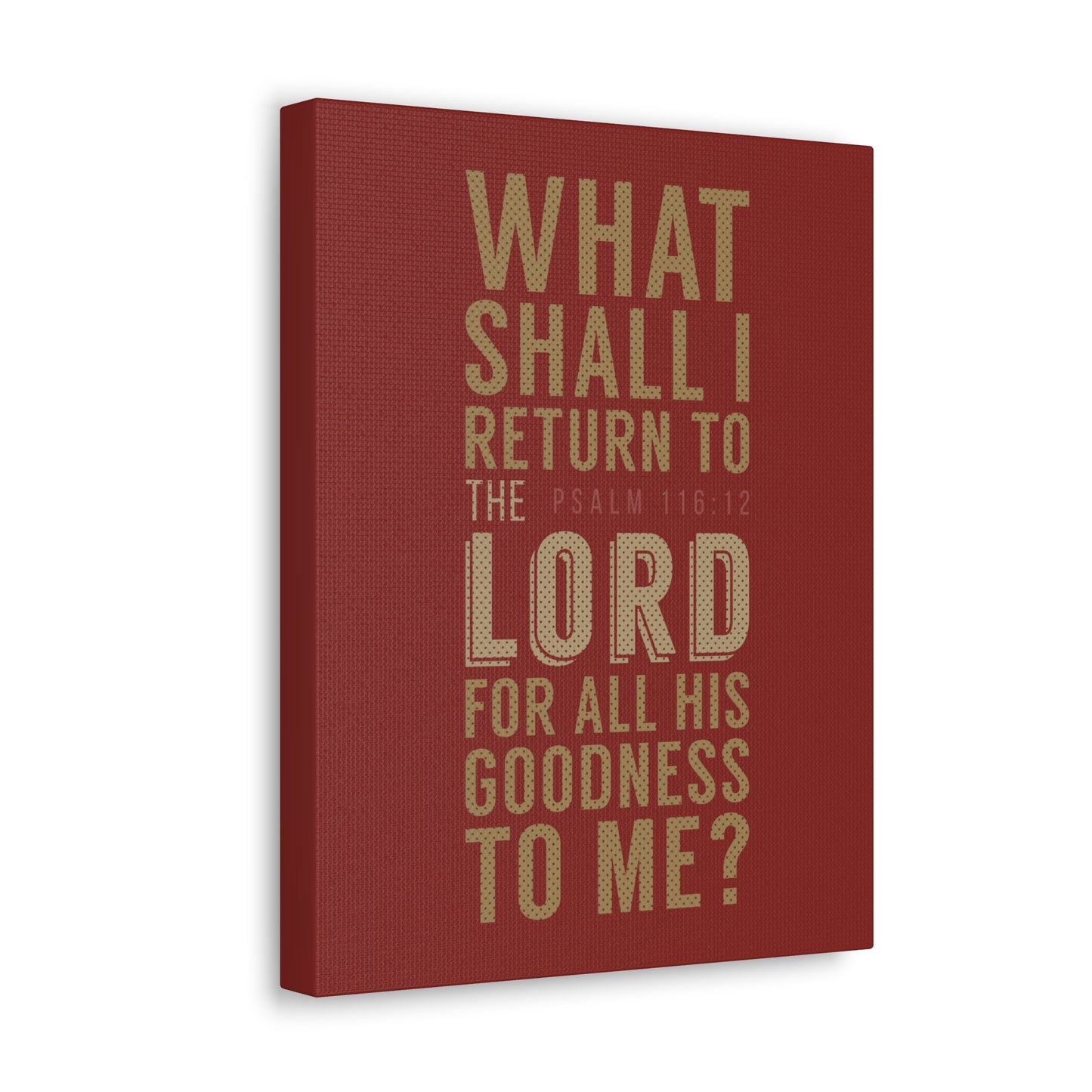 What Shall I Return Psalm 116:12 Christian Wall Art Bible Verse Print Ready To Hang