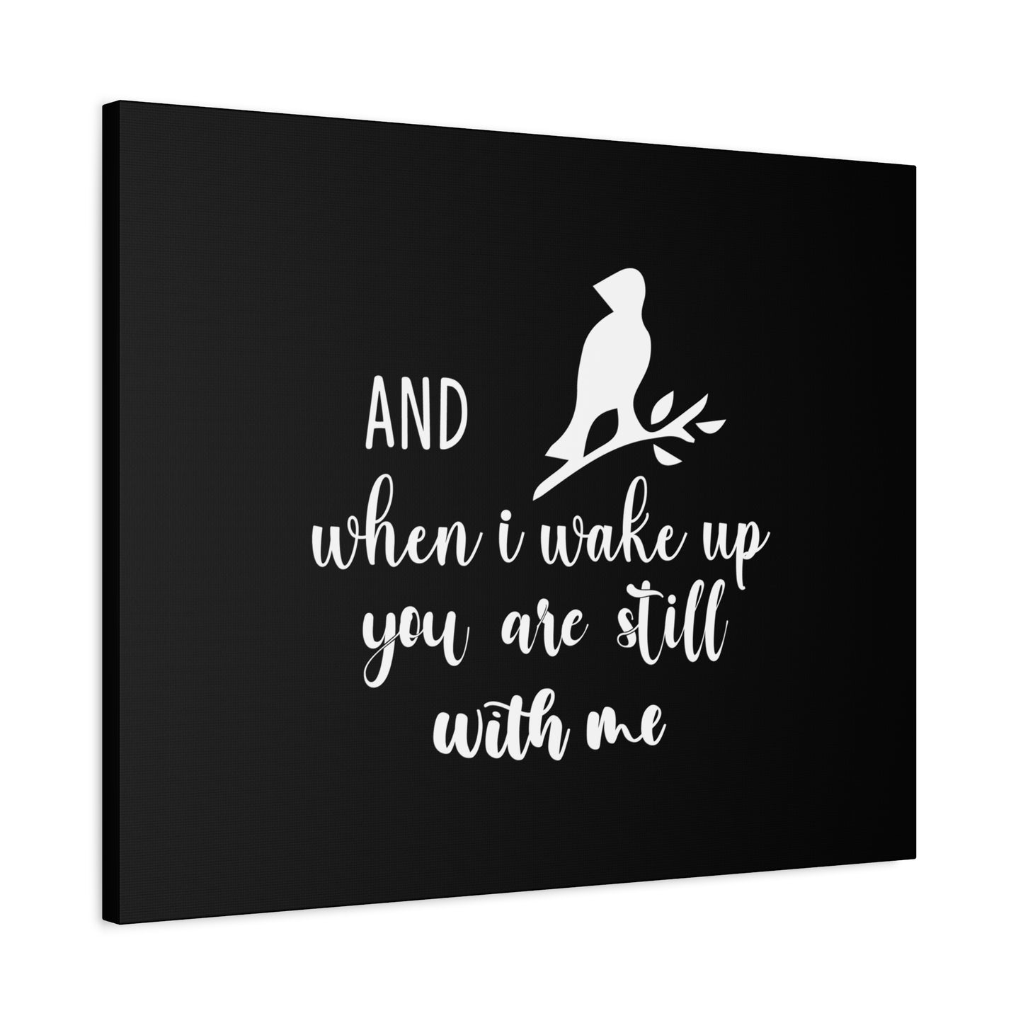 Scripture Canvas When I Wake Up, You Are Still With Me Psalm 139:18 Bird Christian Wall Art Bible Verse Print Ready to Hang