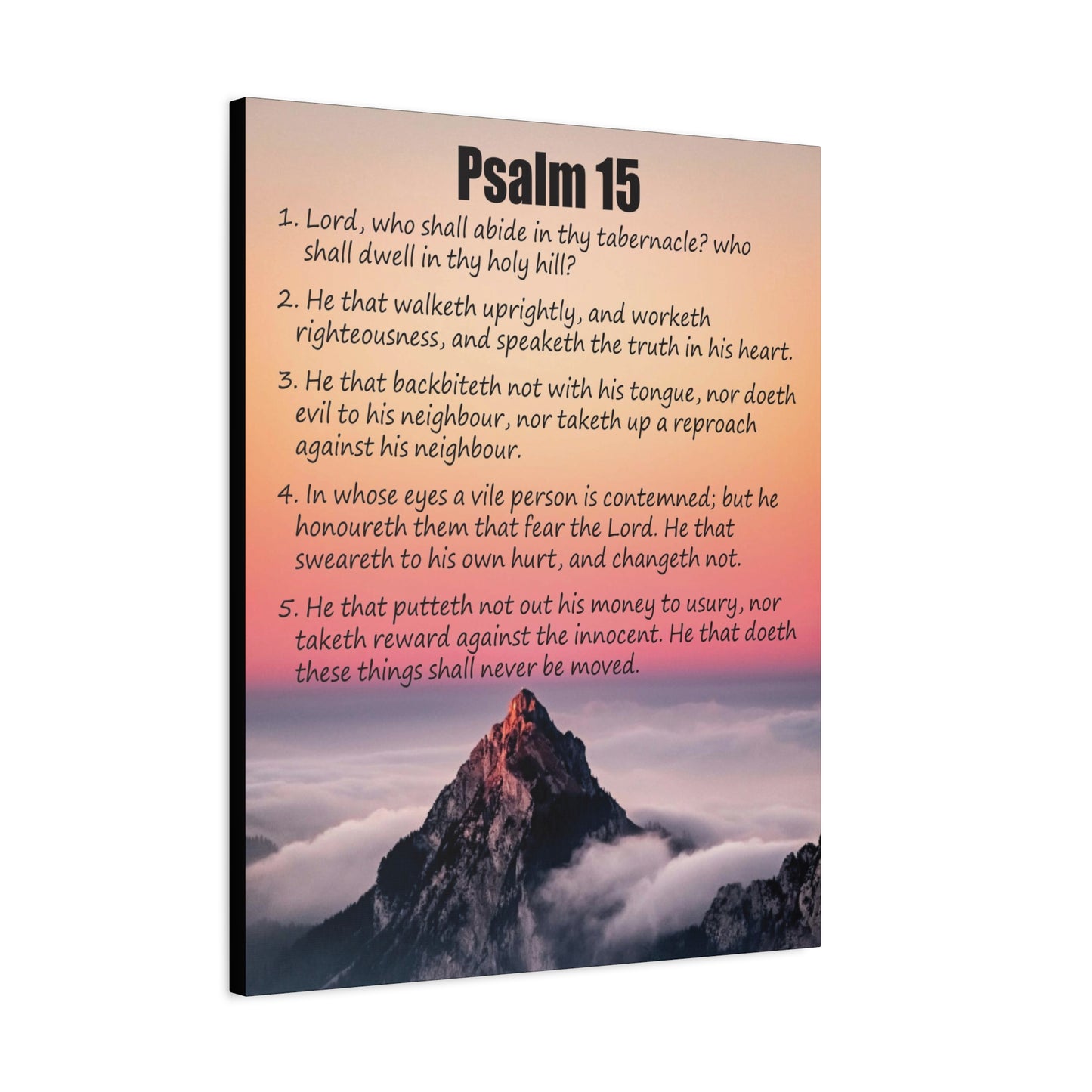 Scripture Walls Abide in God's Sanctuary Psalm 15:2 Christian Wall Art Print Ready to Hang