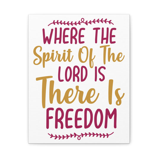 There Is Freedom 2 Corinthians 3:17 Christian Wall Art Print Ready to Hang