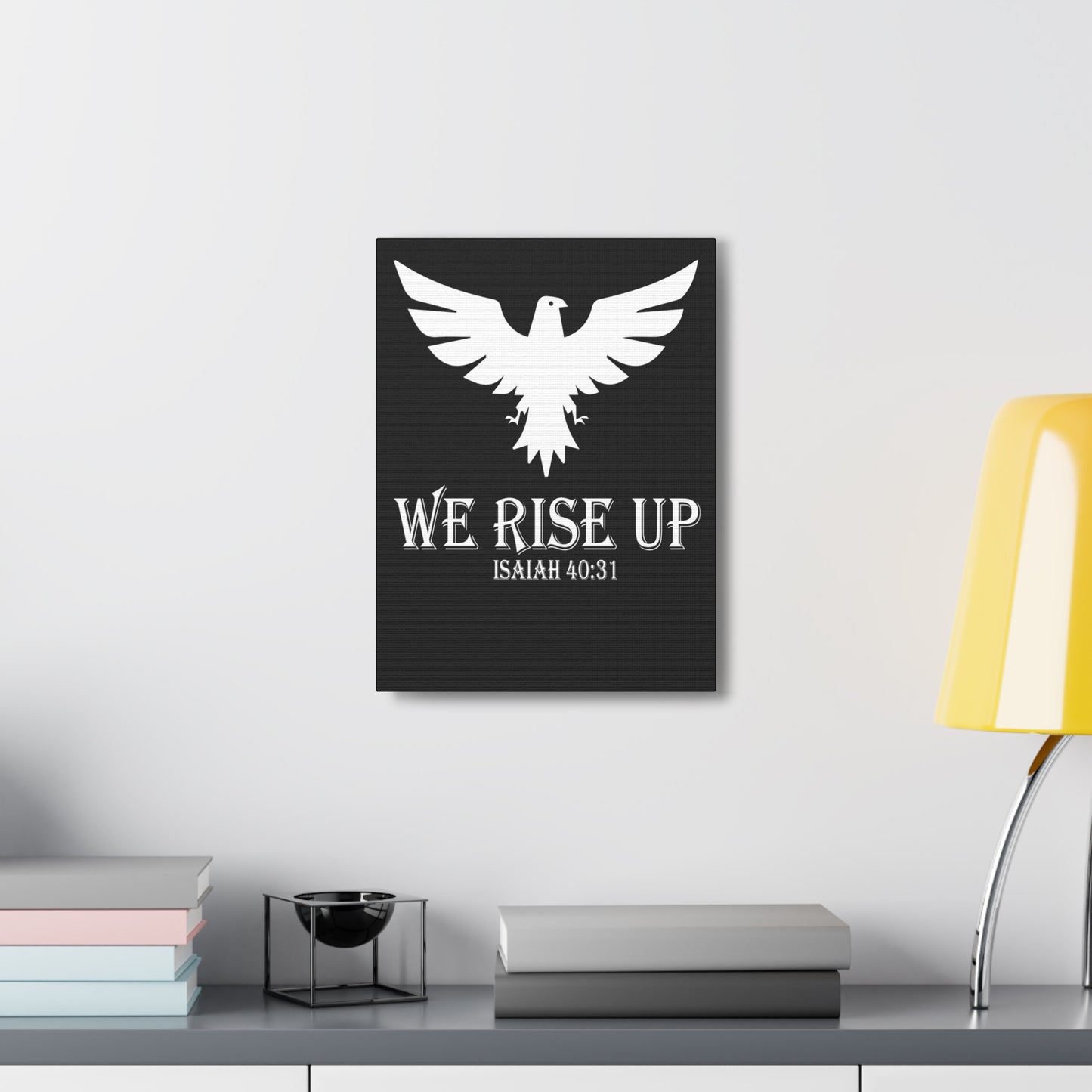 We Rise Up Isaiah 40:31 Bible Verse Canvas Christian Wall Art Ready To Hang