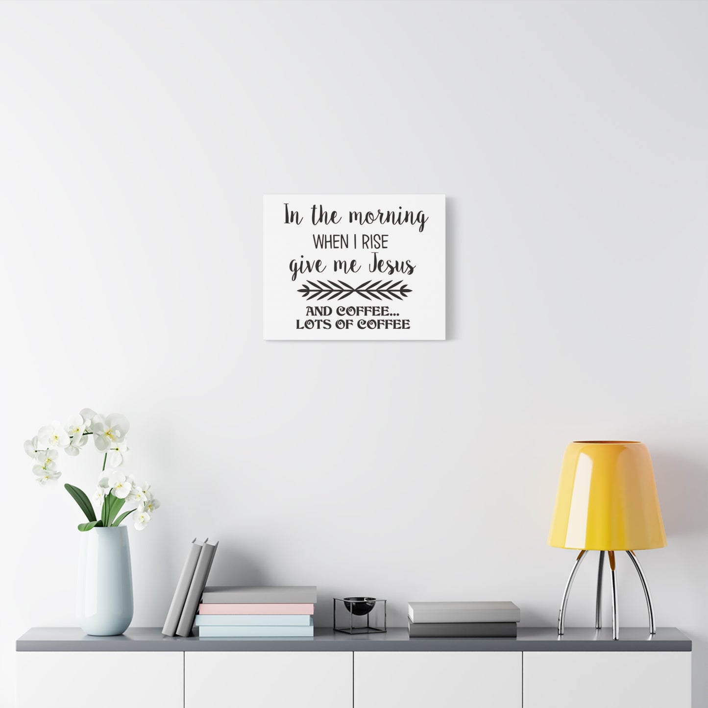 Scripture Canvas In The Morning When I Rise Psalm 59:6 Christian Wall Art Print Ready to Hang
