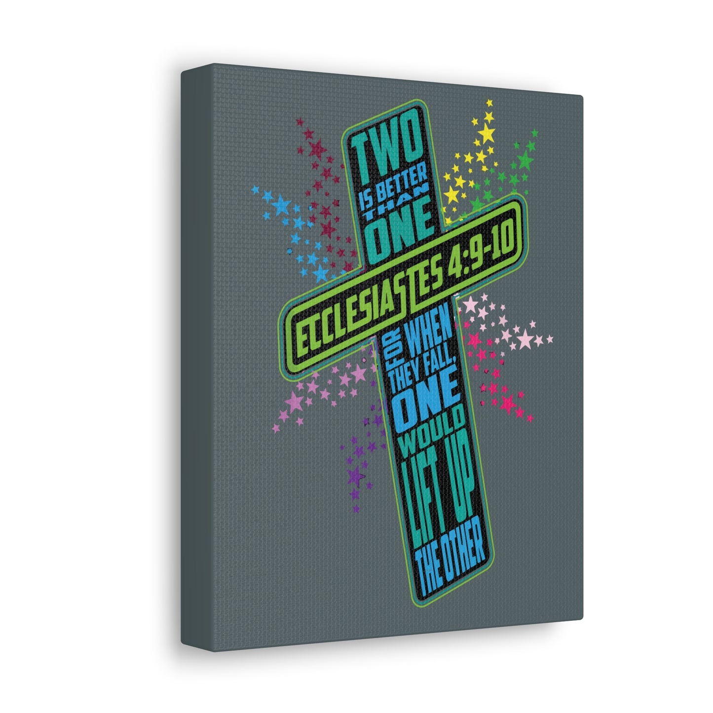 Two Is Better Than One Ecclesiastes 4:9 Bible Verse Canvas Christian Wall Art Ready To Hang