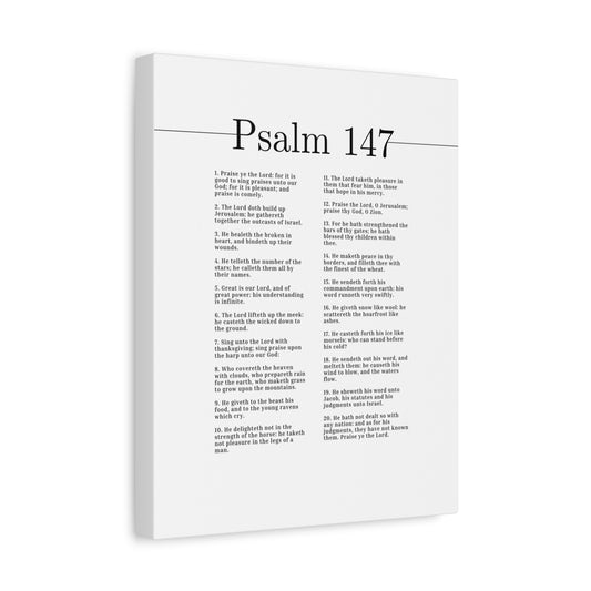Scripture Canvas He Healeth The Broken Psalm 147 Christian Wall Art Bible Verse Print Ready to Hang
