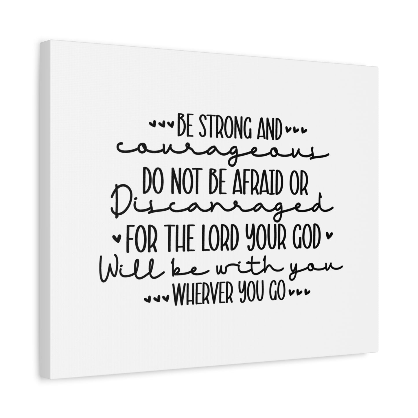 Scripture Canvas The Lord Your God Psalm 119:28 Christian Wall Art Bible Verse Print Ready to Hang