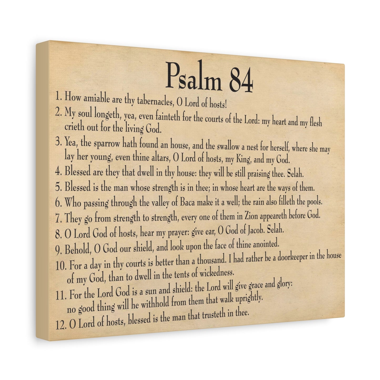 Scripture Walls Dwelling In God's Presence Psalm 84:4 Christian Wall Art Bible Verse Print Ready to Hang