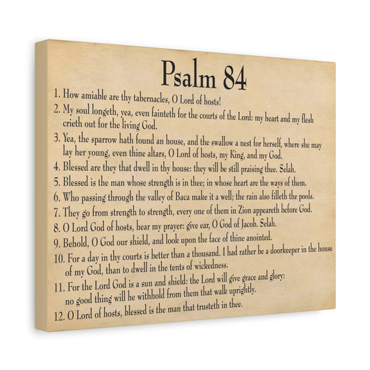 Scripture Walls Dwelling In God's Presence Psalm 84:4 Christian Wall Art Bible Verse Print Ready to Hang