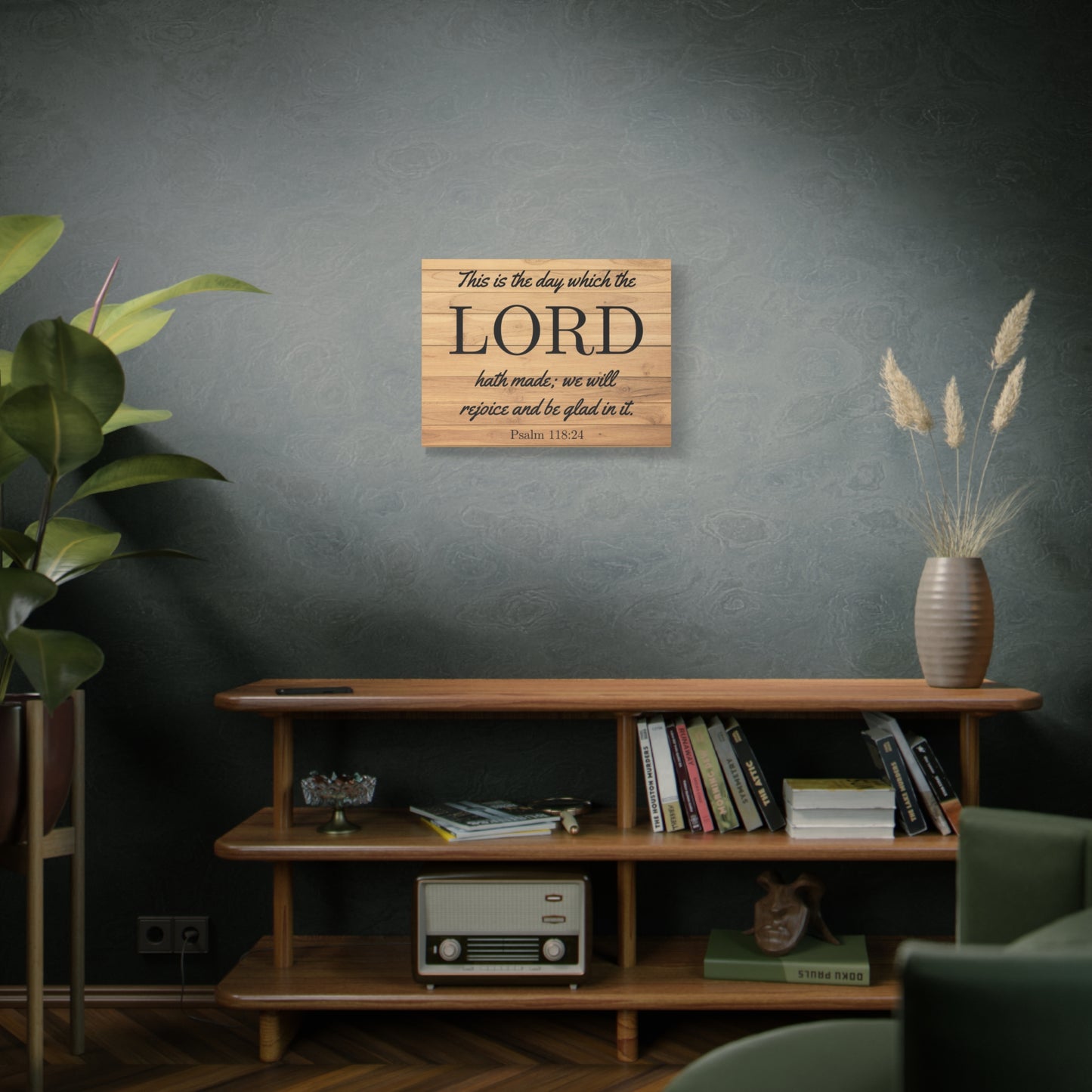 Scripture Walls The Lord Hath Made Psalm 118:24 Bible Verse Canvas Christian Wall Art Ready to Hang