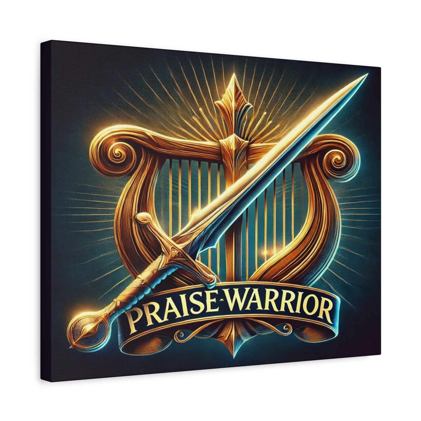 Scripture Walls Praise Warrior Psalm 149 Bible Verse Canvas Christian Wall Art Ready to Hang Unframed