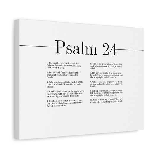 Scripture Canvas The Blessing From The Lord Psalm 24 Christian Wall Art Bible Verse Print Ready to Hang