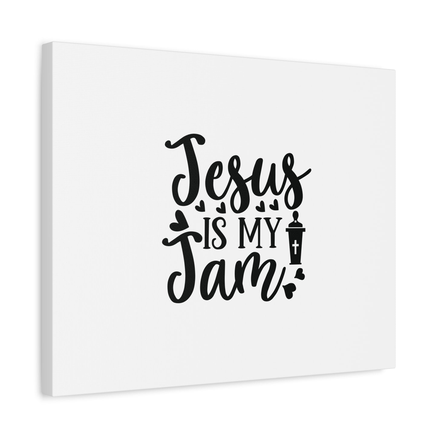 Scripture Canvas Jesus Is My Jam Psalm 23:4 Christian Wall Art Bible Verse Print Ready to Hang