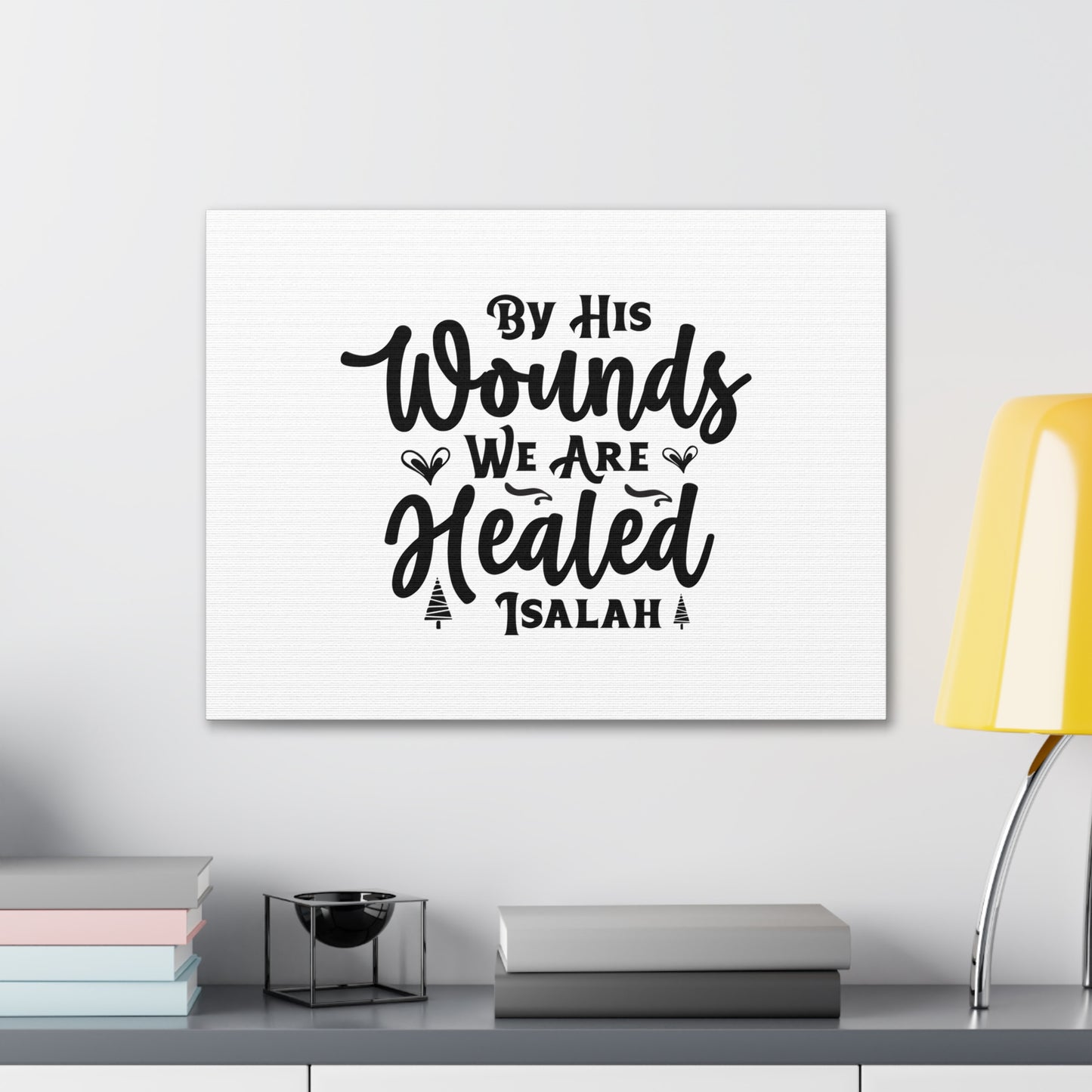 We Are Healed Isaiah 53:5 Christian Wall Art Bible Verse Print Ready to Hang