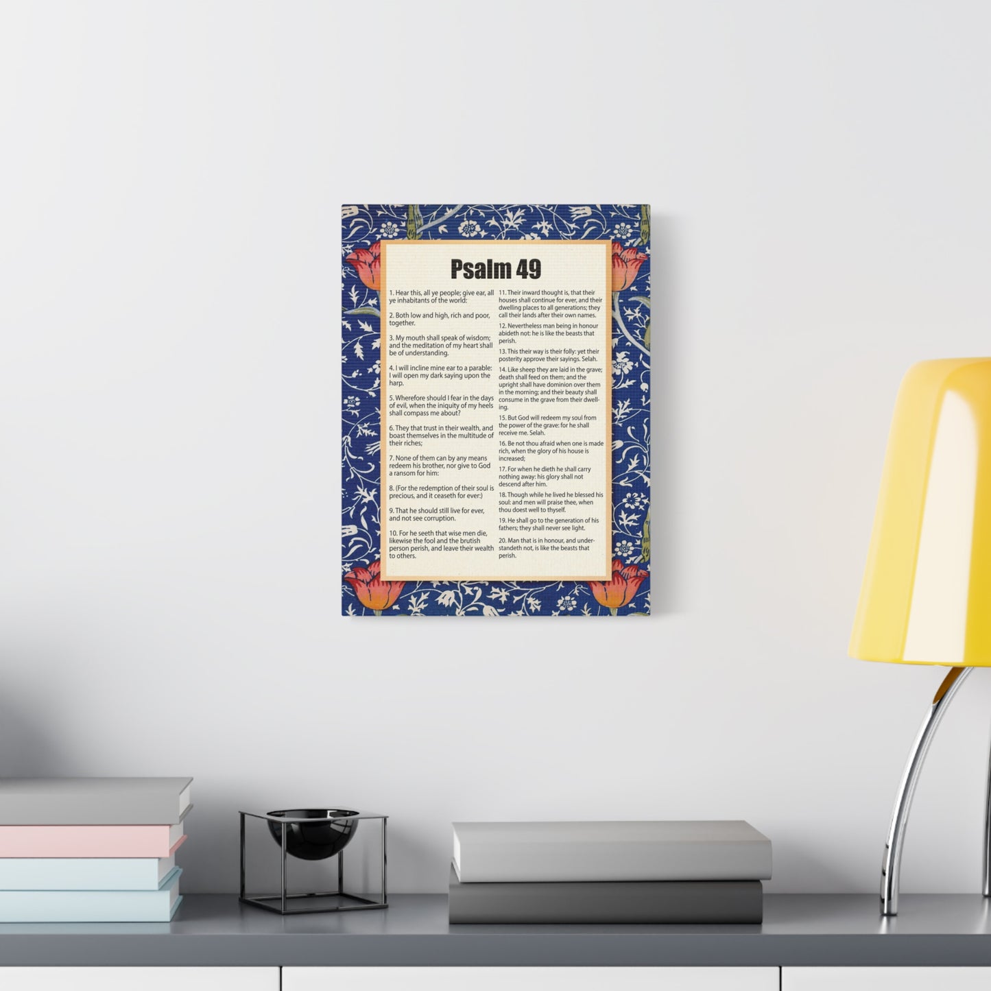 Scripture Walls Riches Will Not Last Psalm 49:17 Christian Wall Art Bible Verse Print Ready to Hang