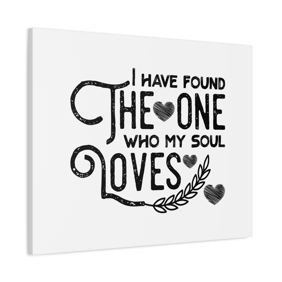 Scripture Canvas The One Who My Soul Loves Christian Wall Art Bible Verse Print Ready to Hang