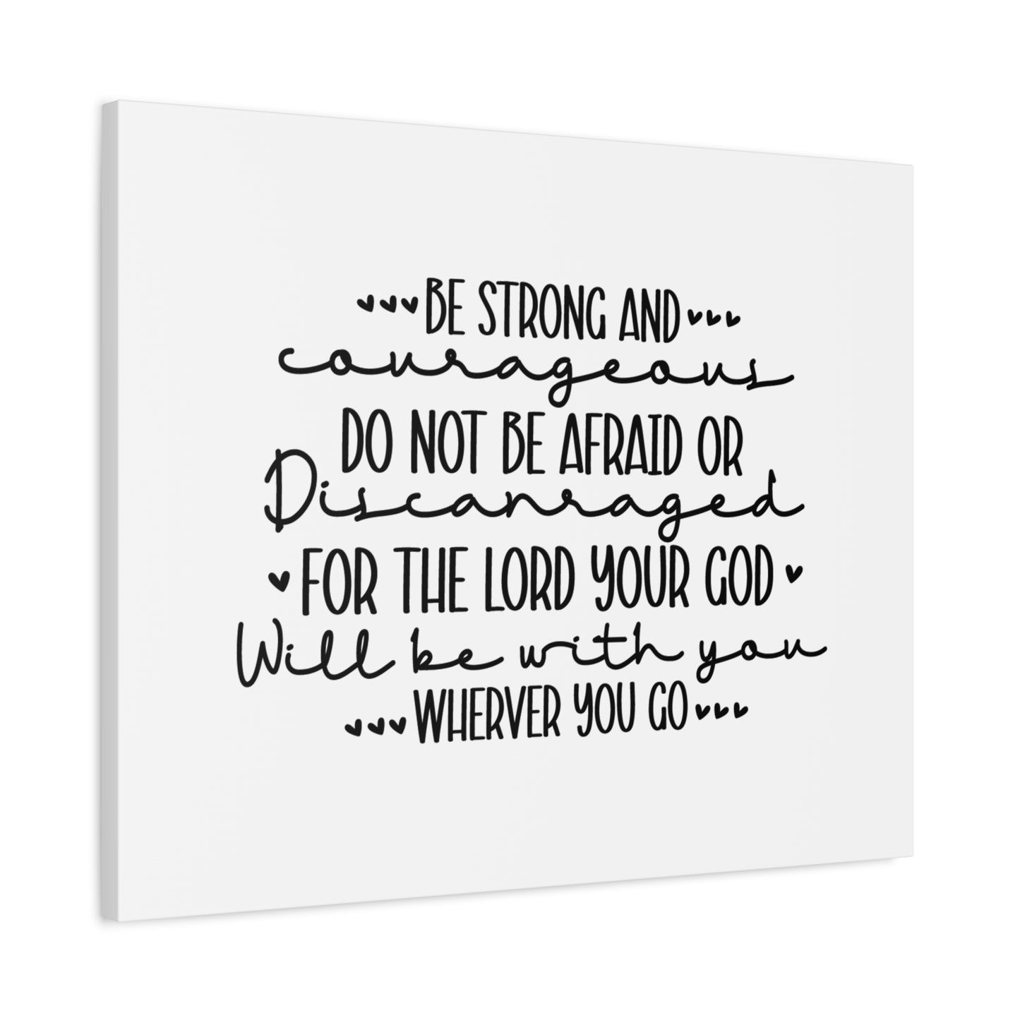 Scripture Canvas The Lord Your God Psalm 119:28 Christian Wall Art Bible Verse Print Ready to Hang