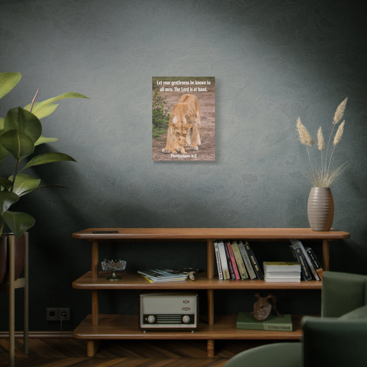 Scripture Canvas The Lord is at Hand Philippians 4:5 Christian Wall Art Bible Verse Print Ready to Hang