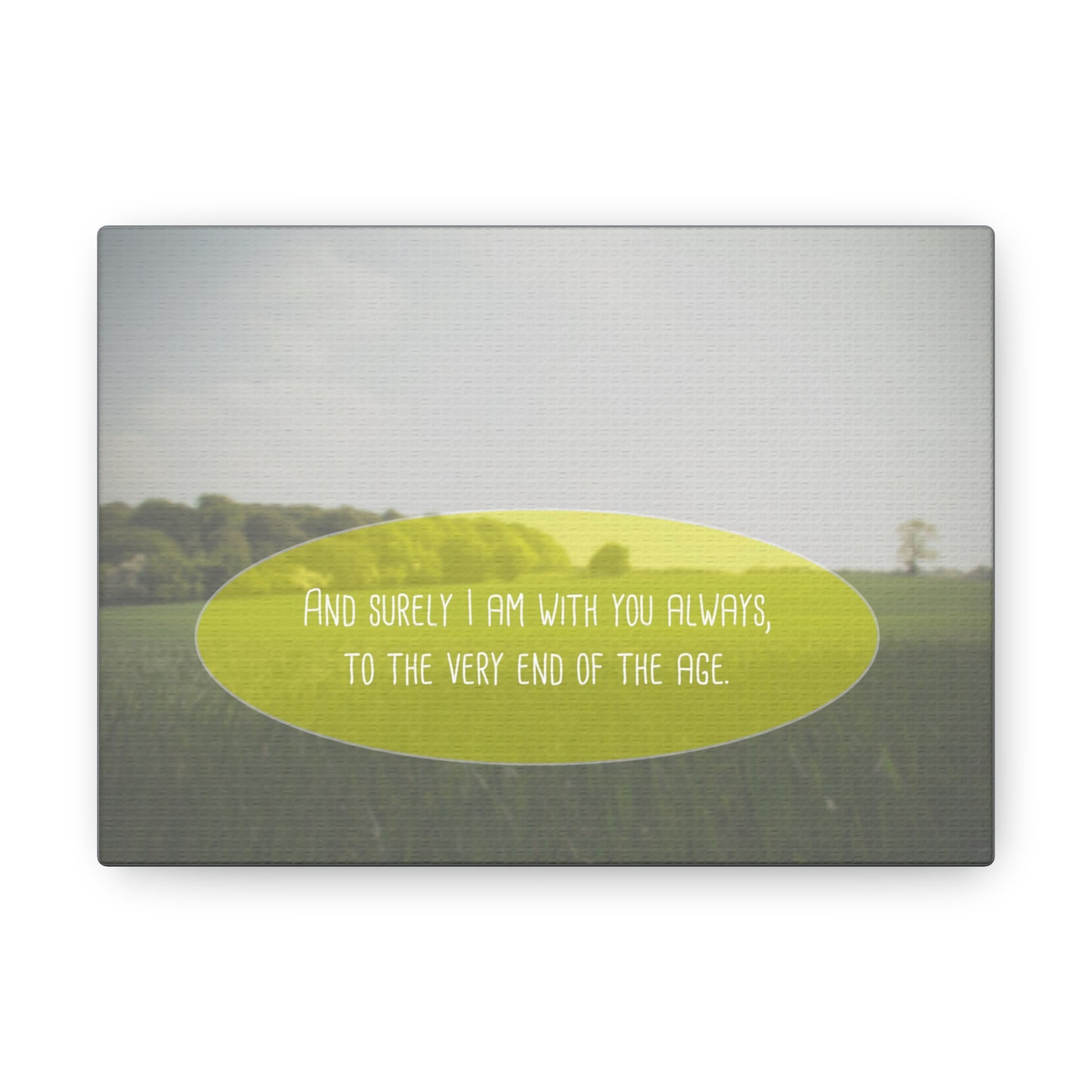 With You Always Matthew 28:20 Christian Wall Art Bible Verse Print Ready to Hang