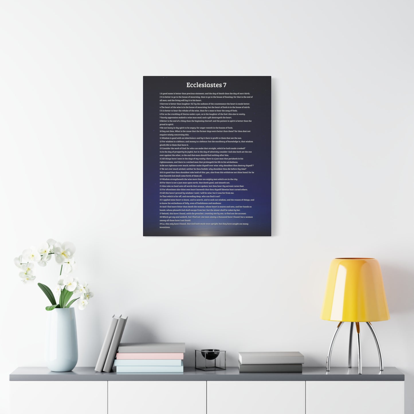 Scripture Walls Wisdom's Advantage Ecclesiastes 7 Bible Verse Canvas Christian Wall Art Ready to Hang
