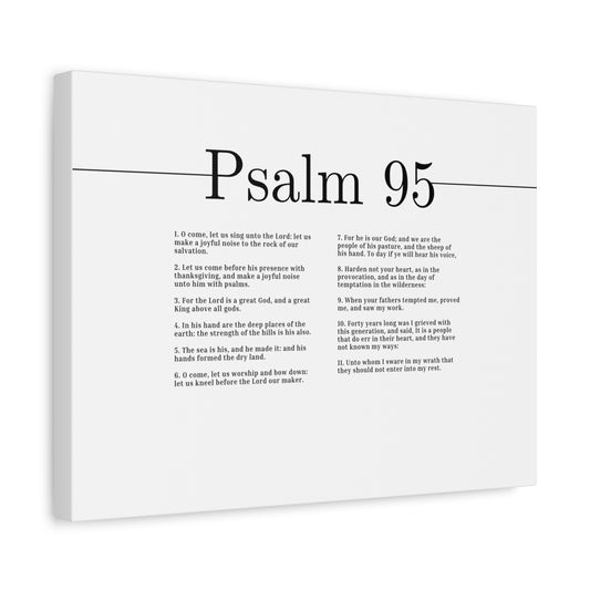 Scripture Canvas For The Lord Is A Great God Psalm 95 Christian Wall Art Bible Verse Print Ready to Hang