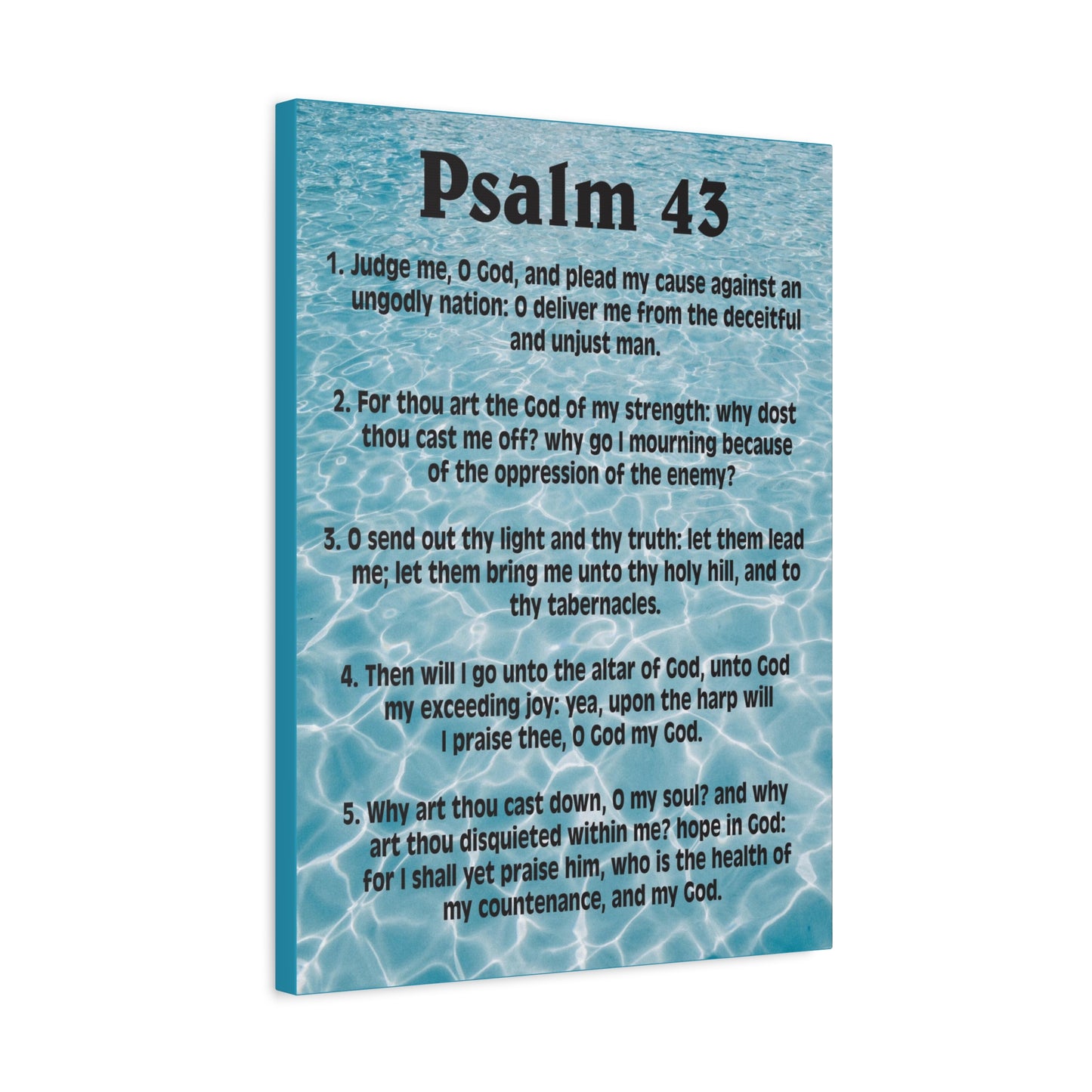 Scripture Walls Judge Me Psalm 43:5 Christian Wall Art Bible Verse Print Ready to Hang
