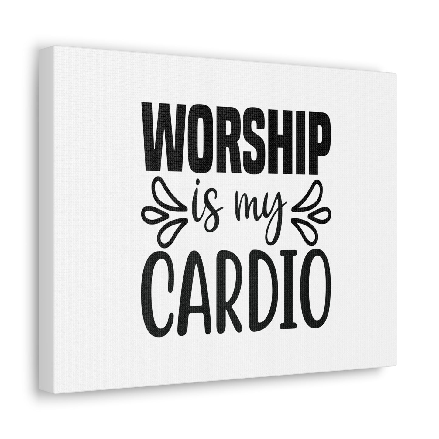 Worship Is My Cardio John 4:24 Christian Wall Art Bible Verse Print Ready to Hang