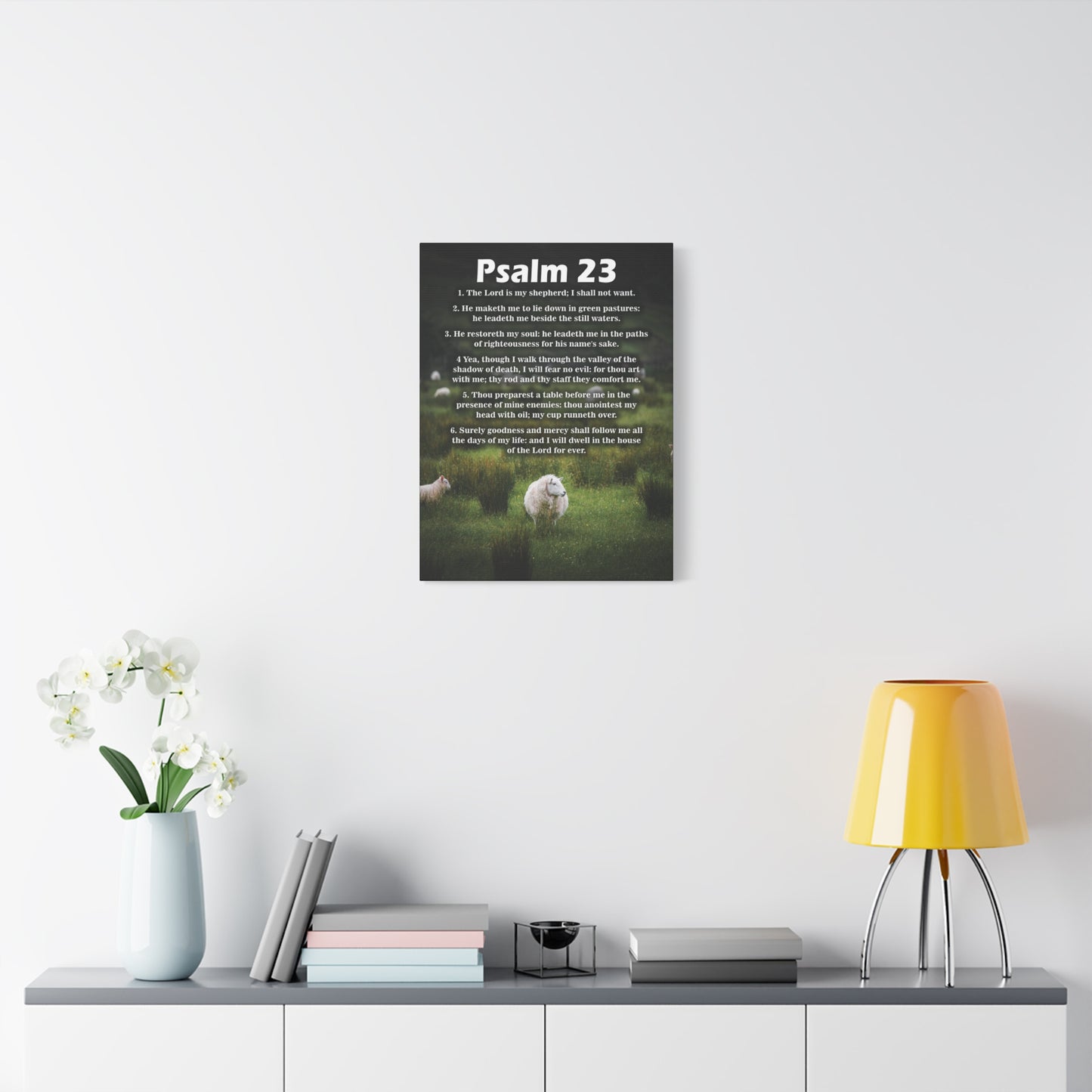 Scripture Walls The Lord is My Shepherd Psalm 23:3 Christian Wall Art Bible Verse Print Ready to Hang