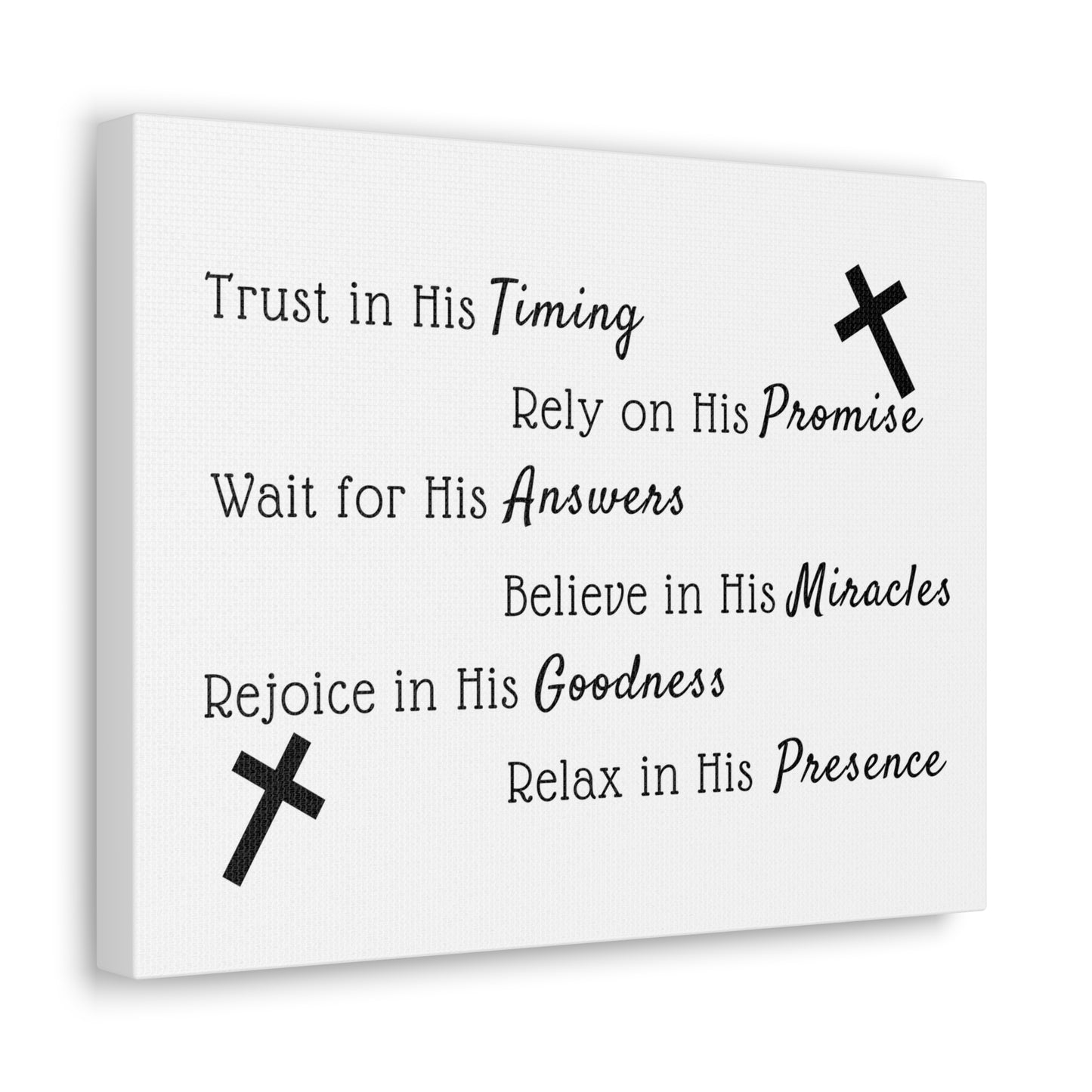 Trust In His Timing JEREMIAH 17:7 Christian Wall Art Bible Verse Print Ready to Hang
