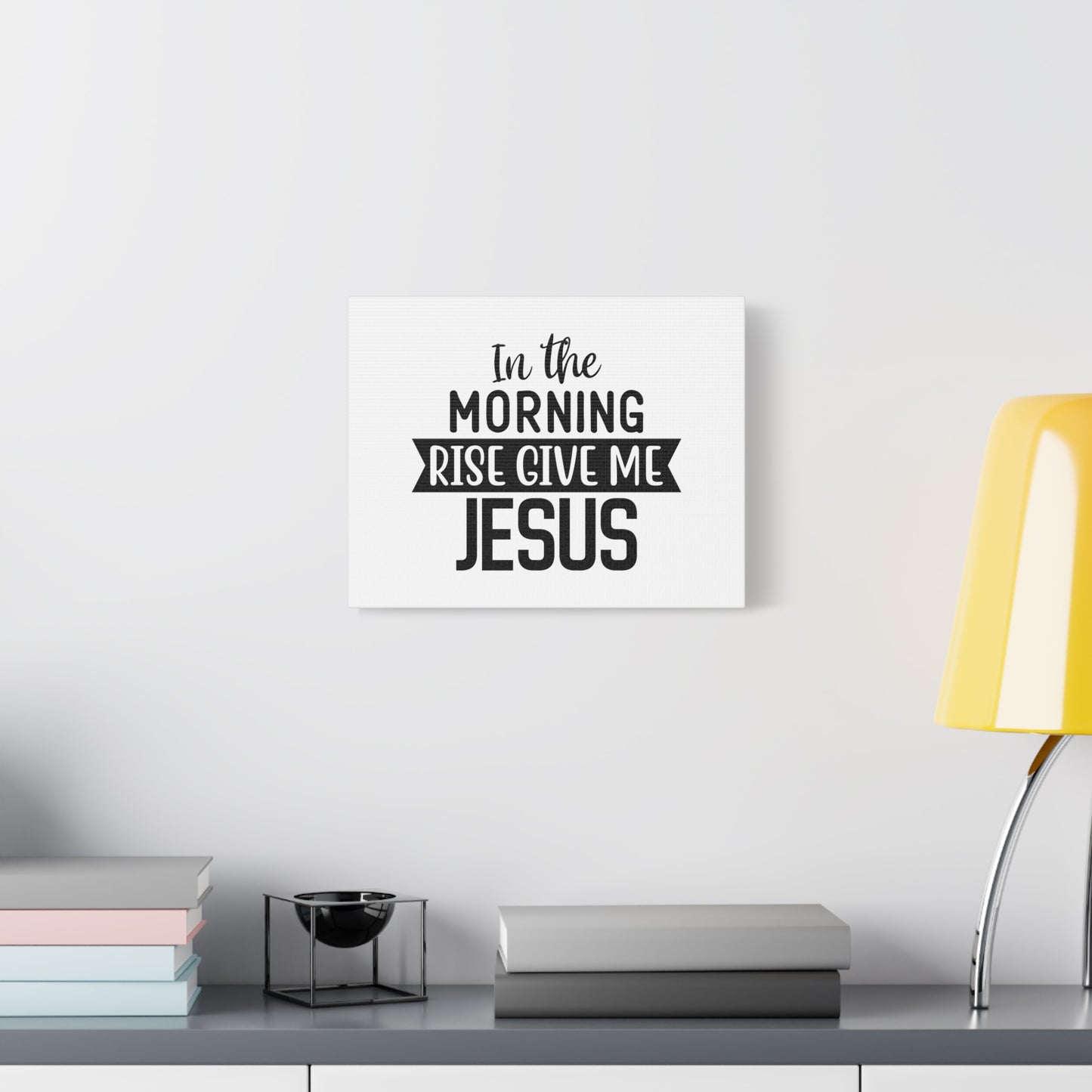 Scripture Canvas In The Morning Rise Psalm 143:8 Christian Wall Art Bible Verse Print Ready to Hang