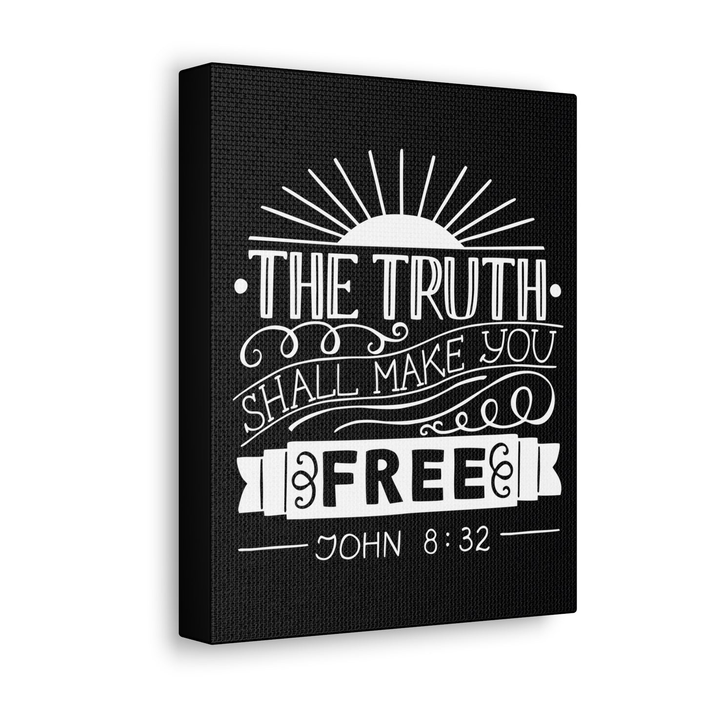 The Truth Shall Make You Free John 8:32 Christian Wall Art Bible Verse Print Ready To Hang