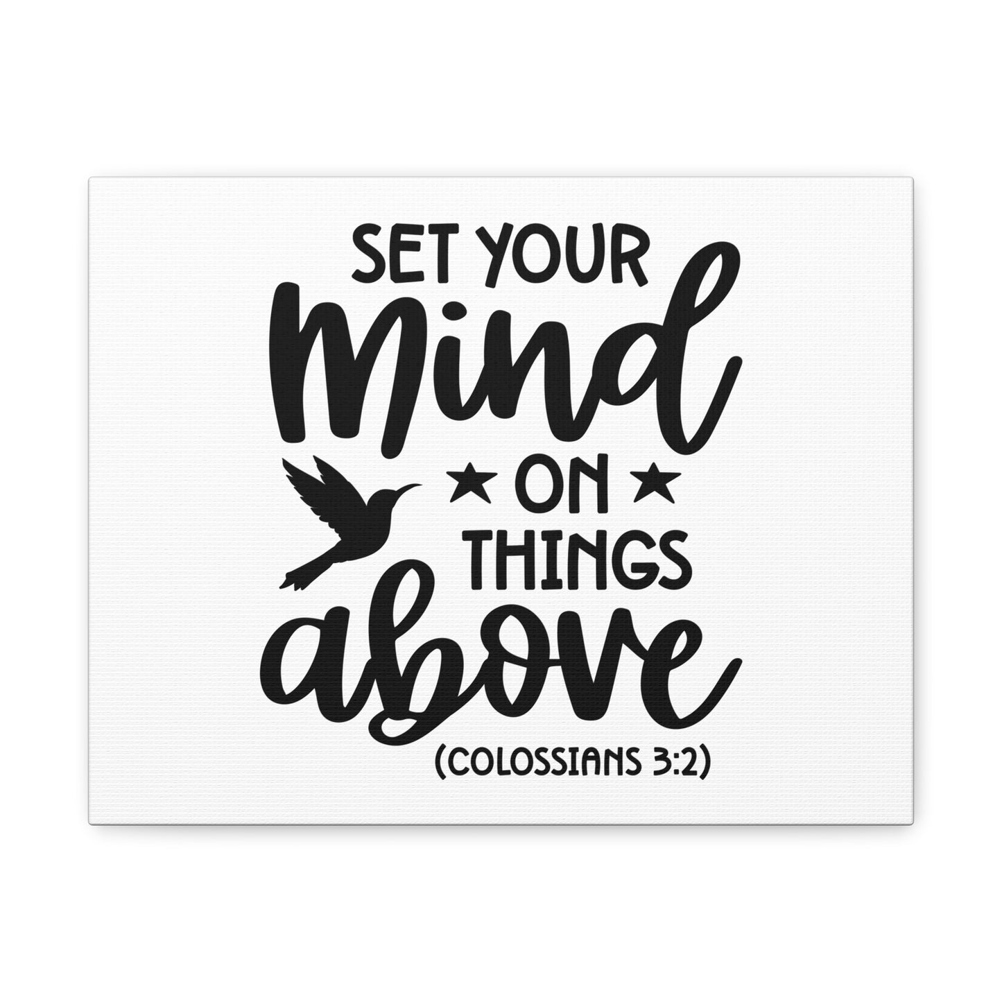 Things Above Colossians 3:2 Bird Bible Verse Canvas Christian Wall Art Ready to Hang