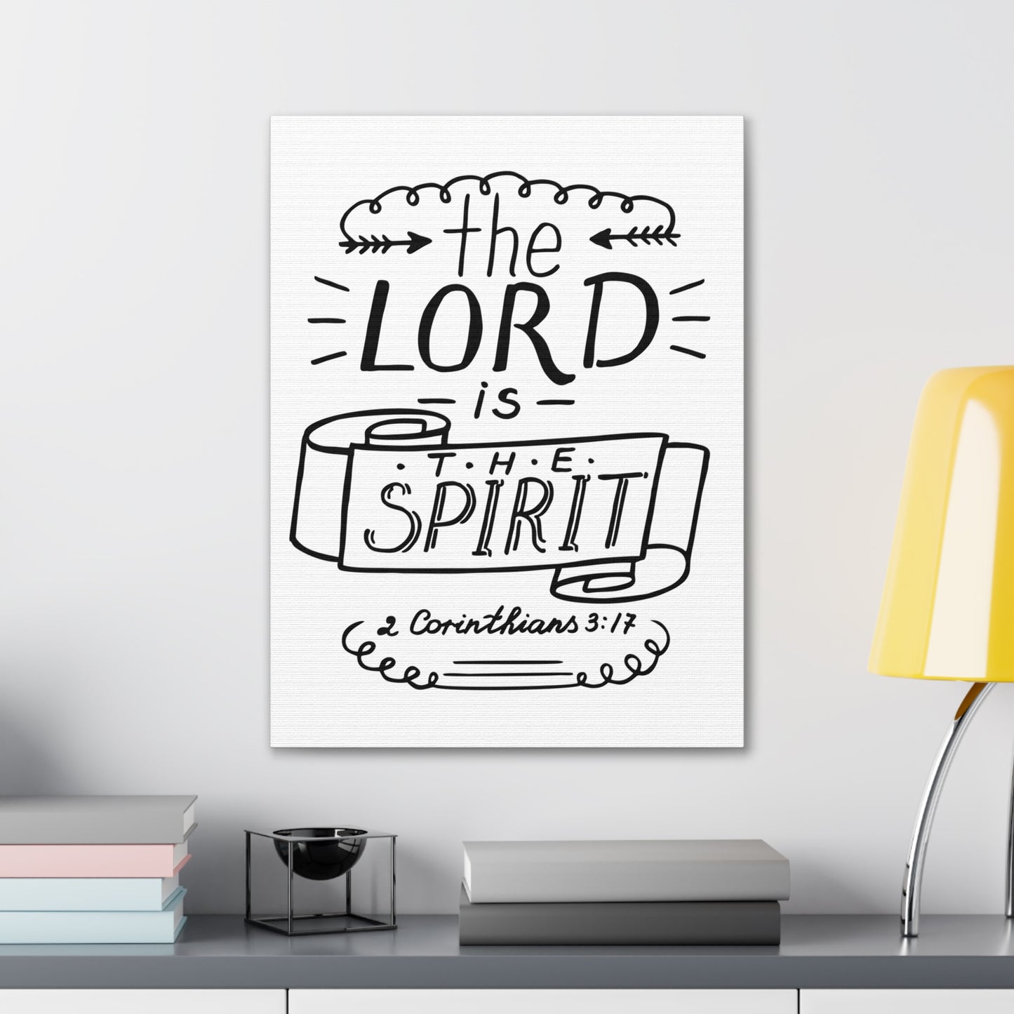 The Lord is The Spirit 2 Corinthians 3:17 Christian Wall Art Bible Verse Print Ready To Hang