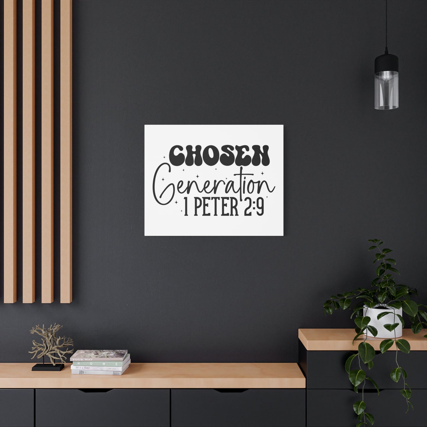 Scripture Walls 1 Peter 2:9 A Chosen Generation Bible Verse Canvas Christian Wall Art Ready to Hang Unframed