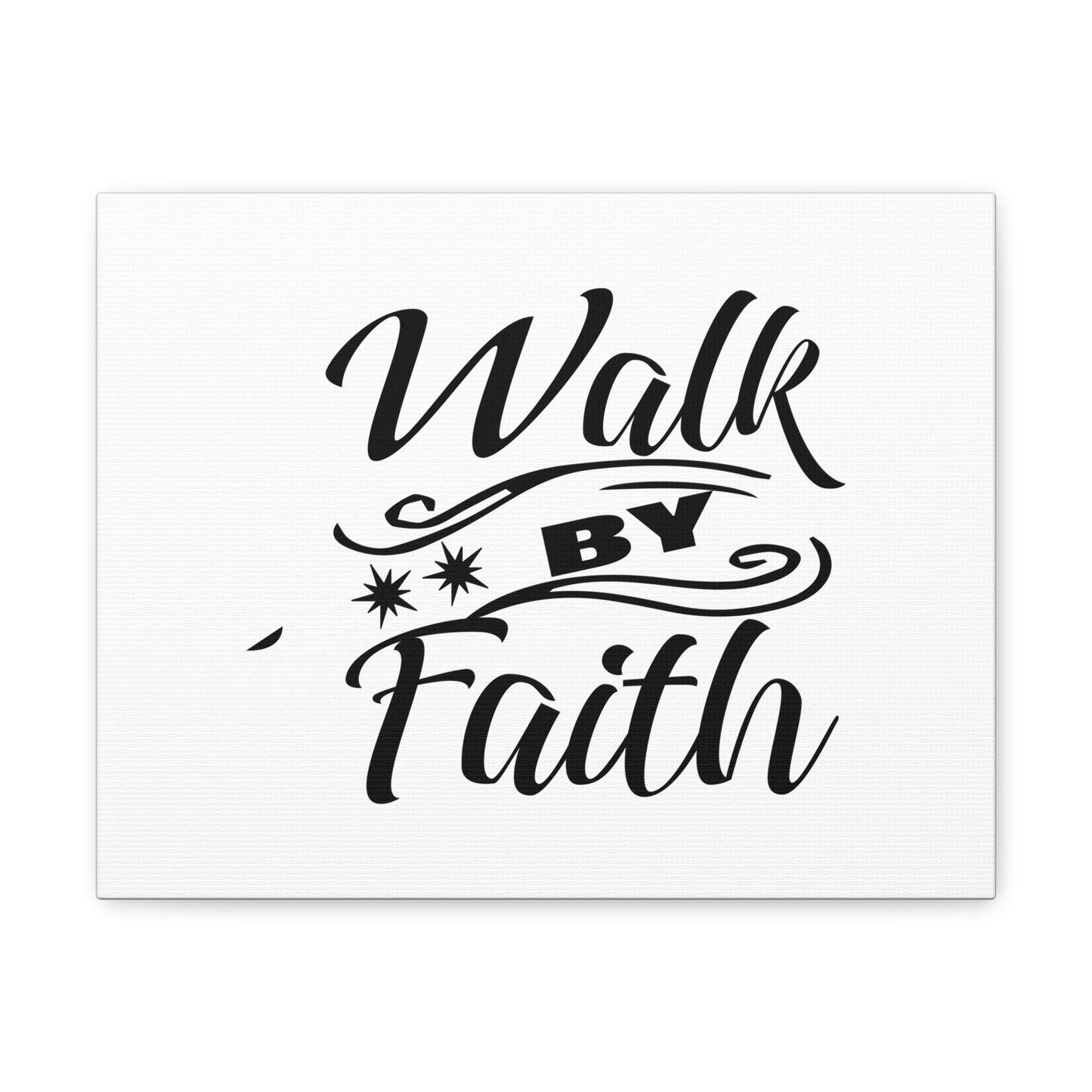 Walk By Faith 2 Corinthians 5:7 Two Star Christian Wall Art Bible Verse Print Ready to Hang