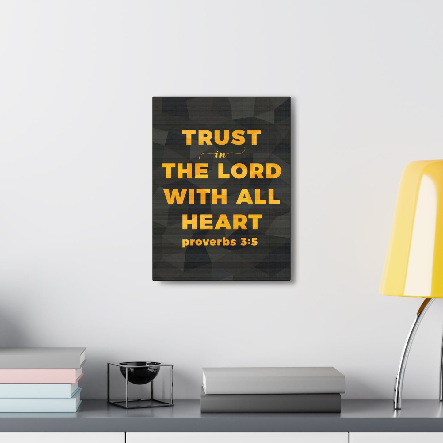 Trust In The Lord Proverbs 3:5 Christian Wall Art Bible Verse Print Ready To Hang