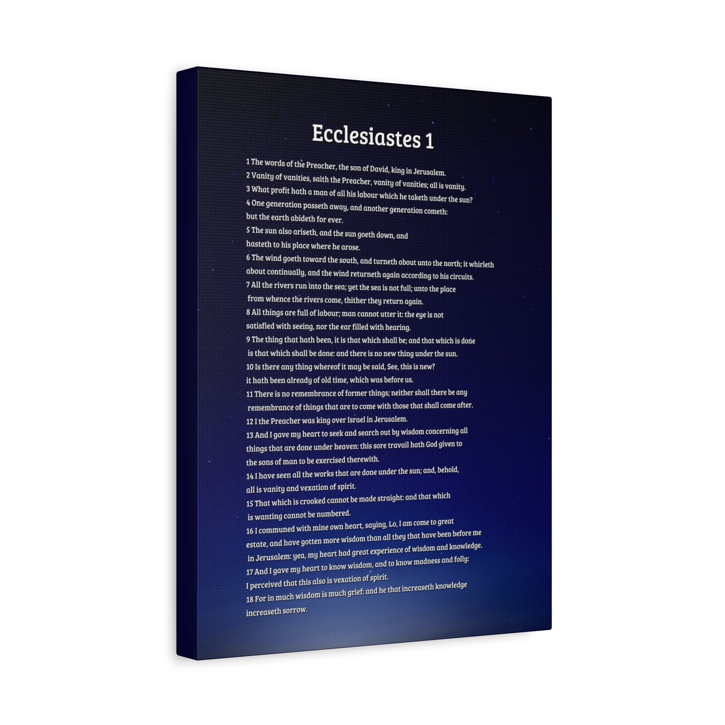 Scripture Walls Sky Ecclesiastes 1 Bible Verse Canvas Christian Wall Art Ready to Hang