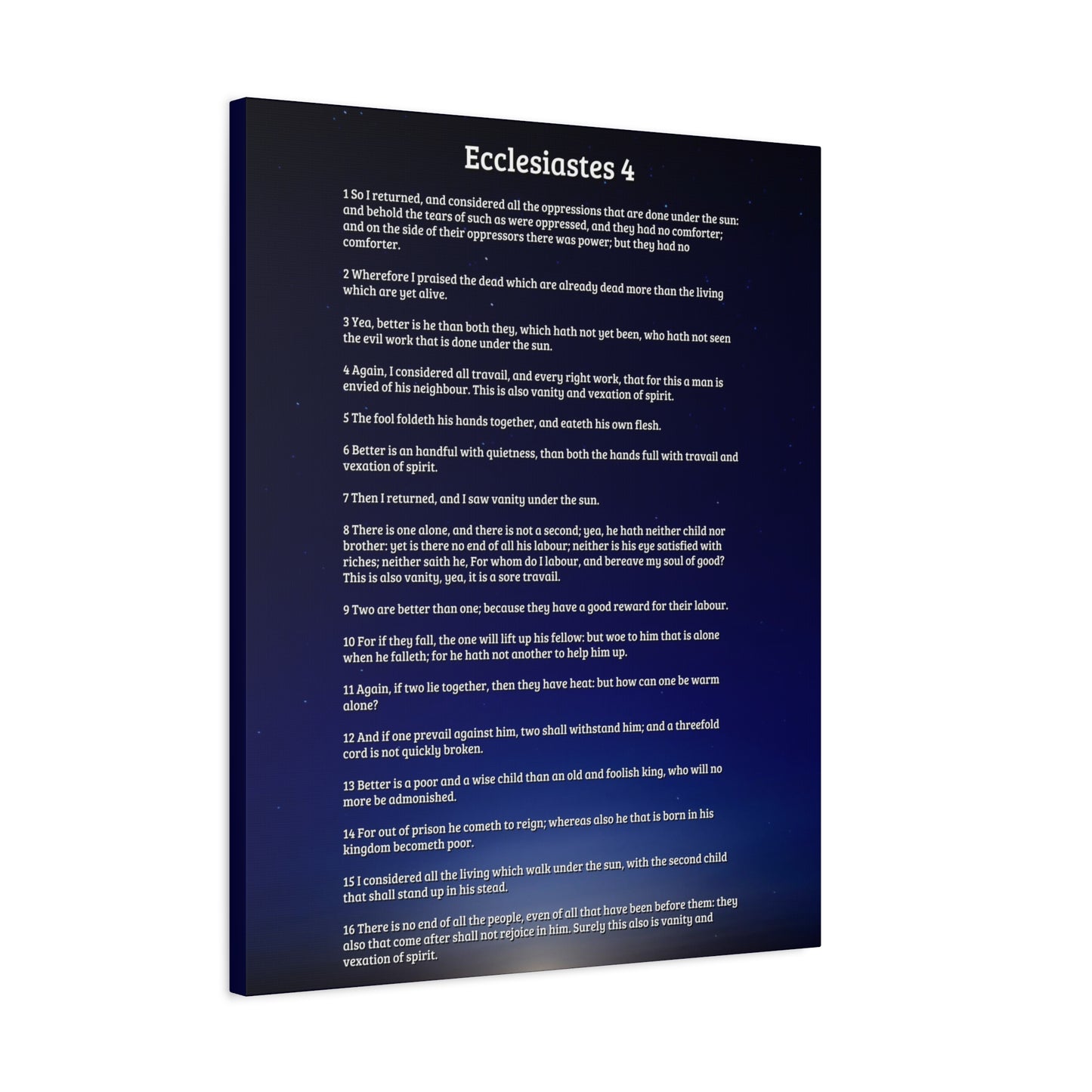 Scripture Walls Consider All Oppressions Ecclesiastes 4 Bible Verse Canvas Christian Wall Art Ready to Hang