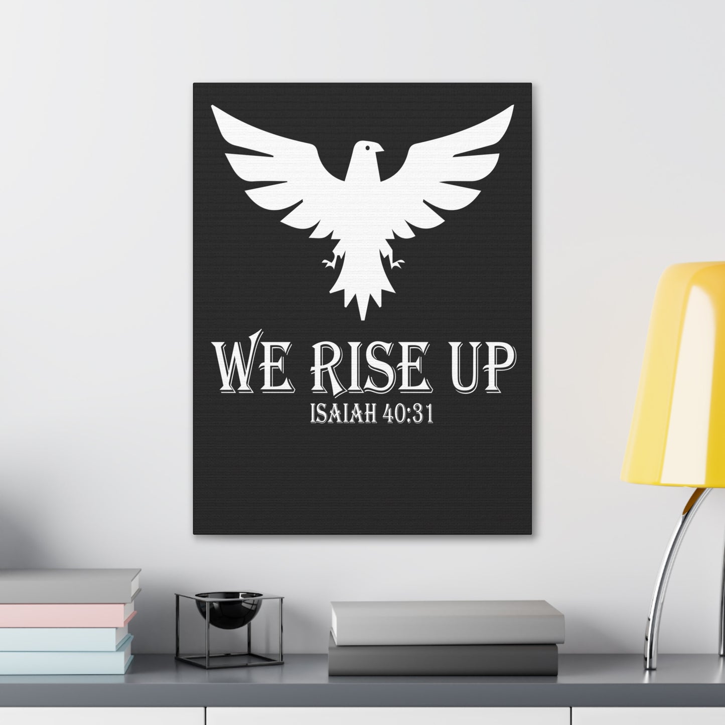 We Rise Up Isaiah 40:31 Bible Verse Canvas Christian Wall Art Ready To Hang