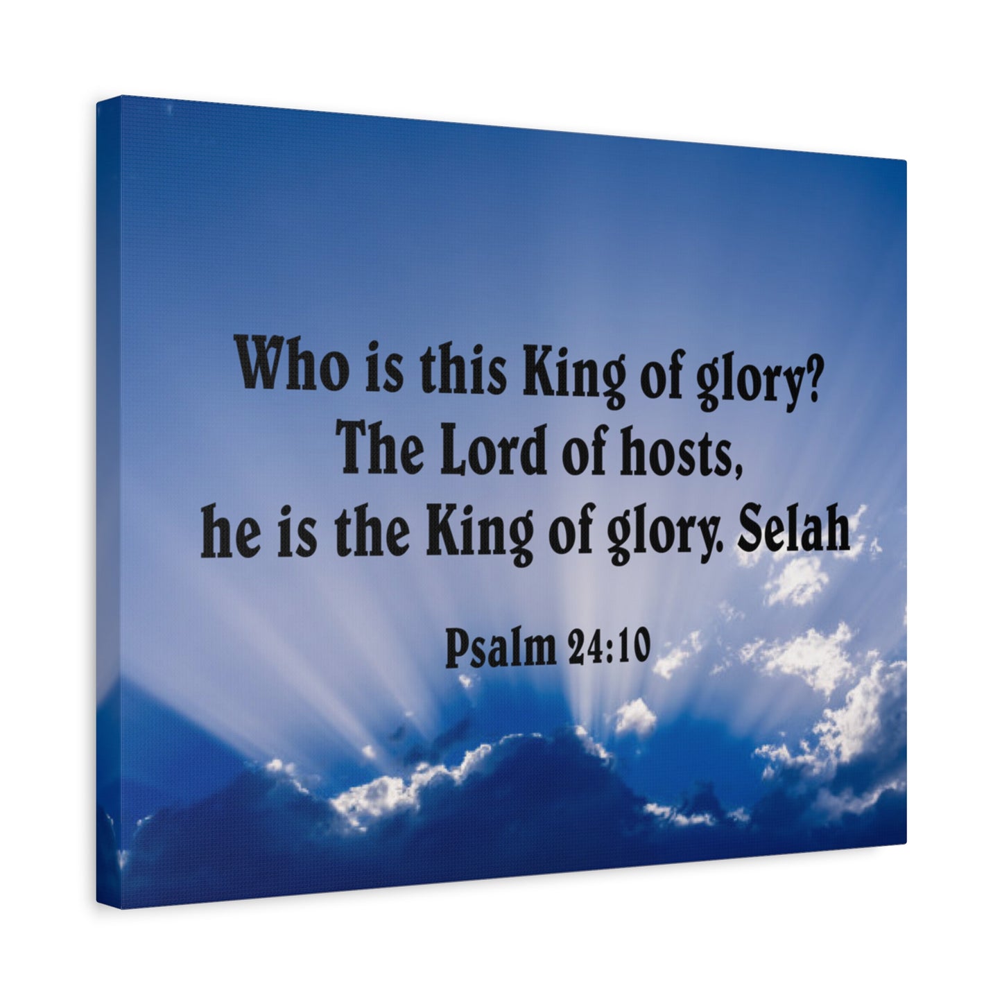 Bible Verse Canvas The Lord of Hosts Psalm 24:10 Christian Home Decor Scripture Art