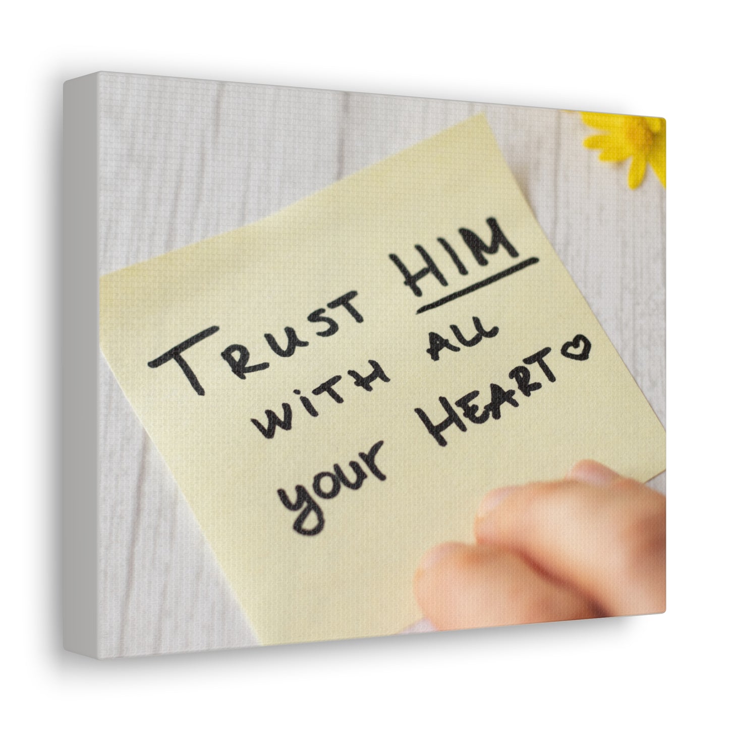 Trust Him Notes 1 PETER 5:7 Christian Wall Art Bible Verse Print Ready to Hang