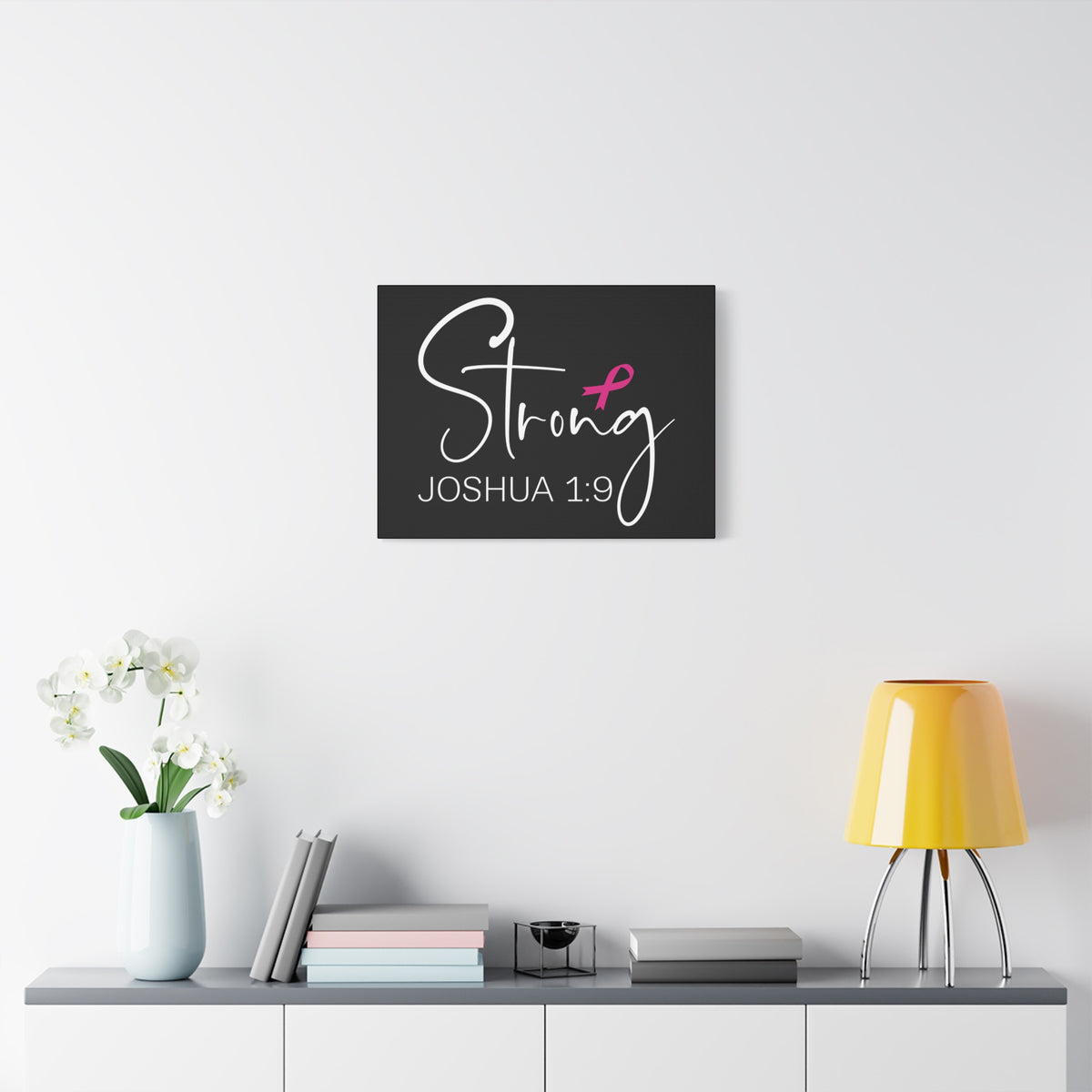 Scripture Walls Strong Joshua 1:9 Bible Verse Canvas Christian Wall Art Ready to Hang Unframed