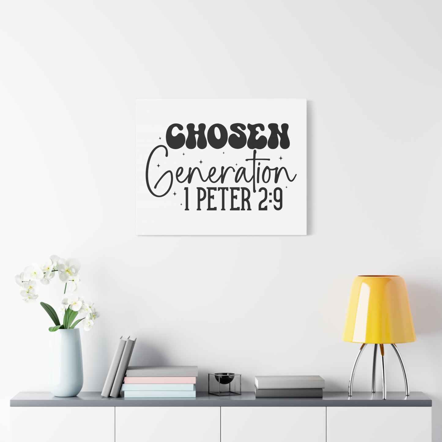 Scripture Walls 1 Peter 2:9 A Chosen Generation Bible Verse Canvas Christian Wall Art Ready to Hang Unframed