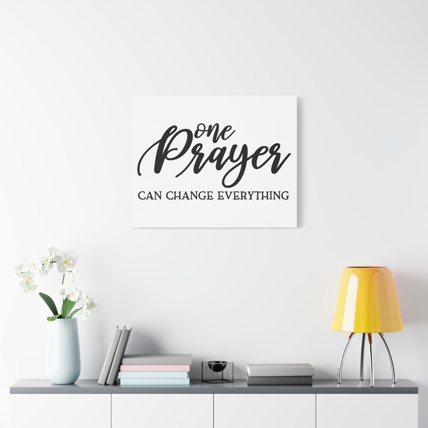 Scripture Canvas One Prayer Psalm 9:9-10 Christian Wall Art Print Ready to Hang
