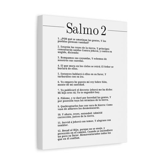 Salmo 2 Impresión De Arte Cristiano en la Pared Lista Para Colgar