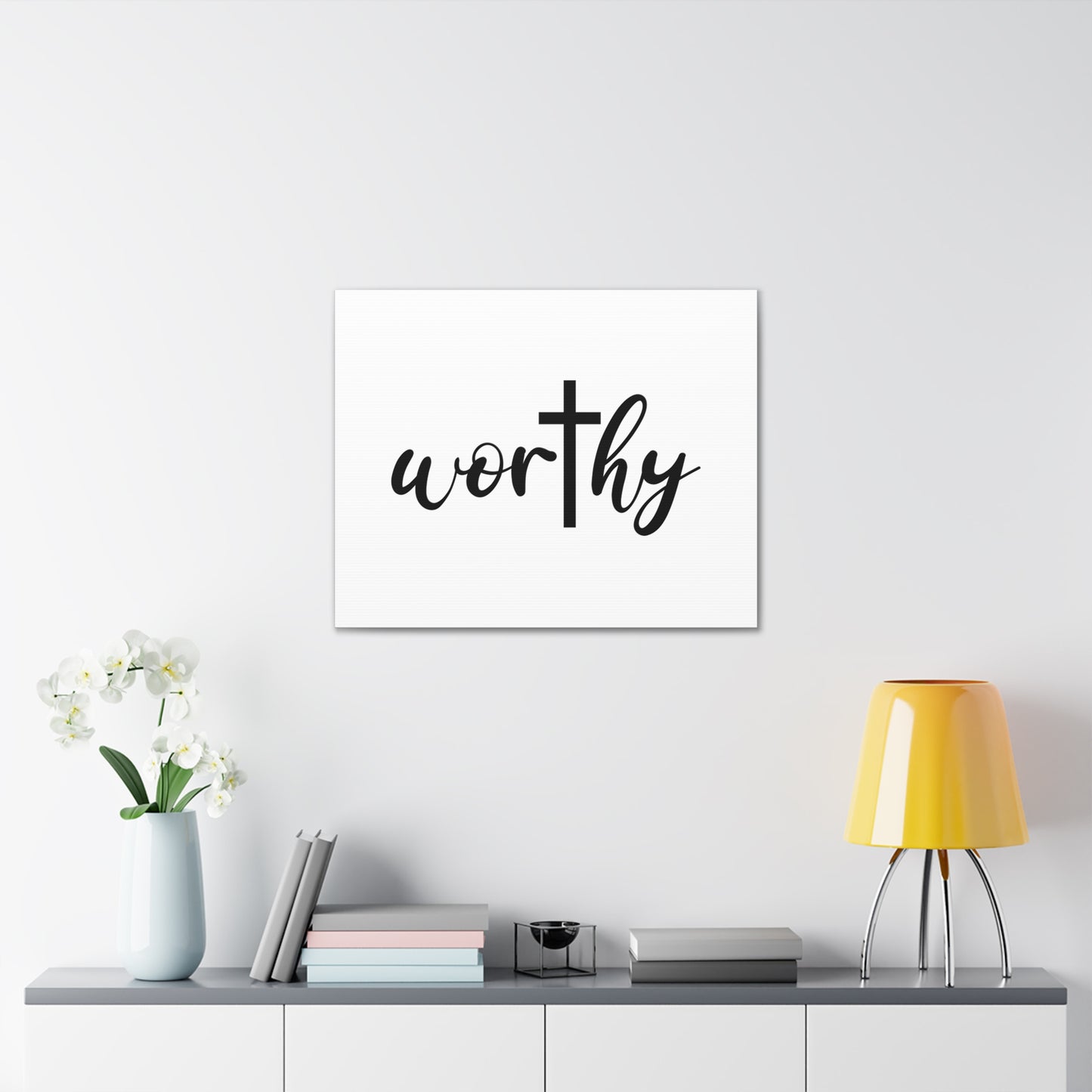 Worthy Ephesians 4:1 Christian Wall Art Bible Verse Print Ready to Hang