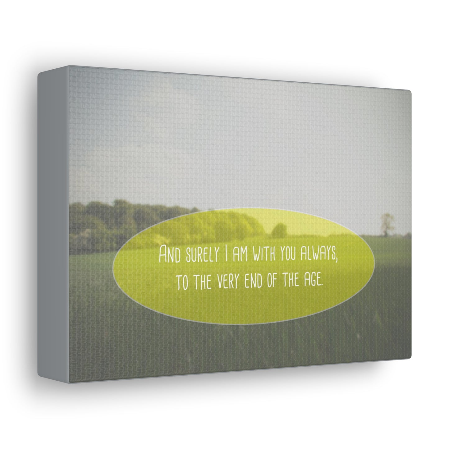 With You Always Matthew 28:20 Christian Wall Art Bible Verse Print Ready to Hang