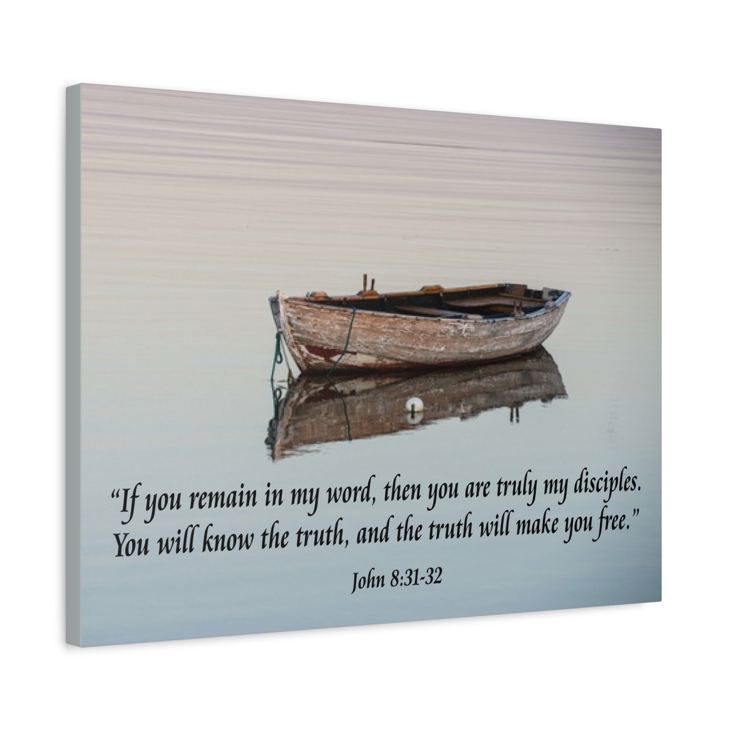 Scripture Walls John 8:31-32 Truth Will Make You Free Bible Verse Canvas Christian Wall Art Ready to Hang Unframed